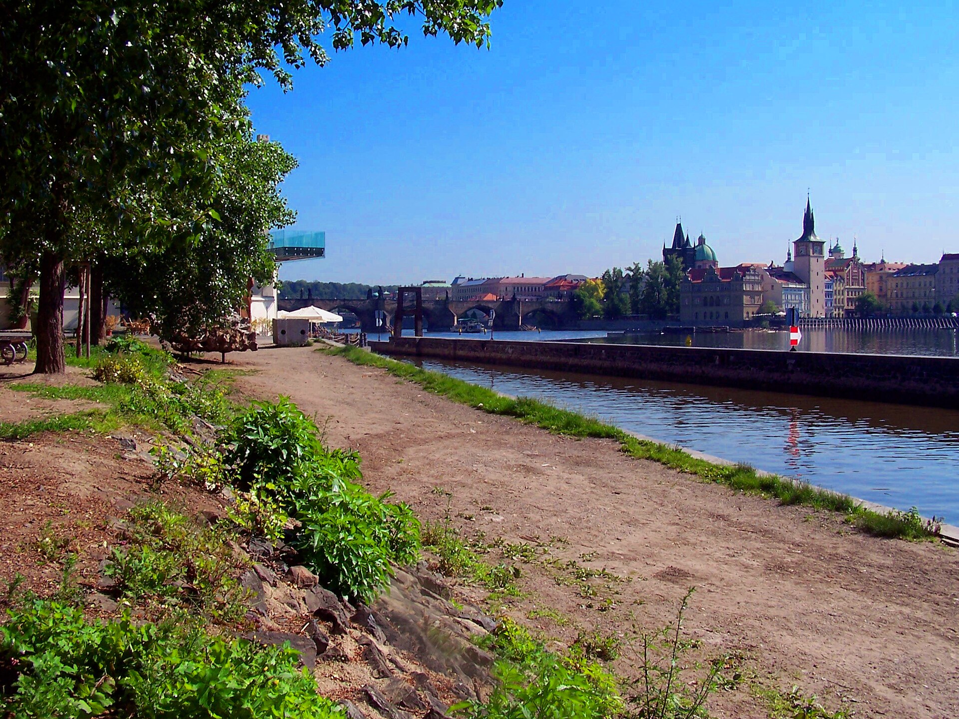 Kampa park along the Vltava River